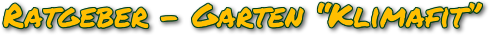 Garten-Klimafit
