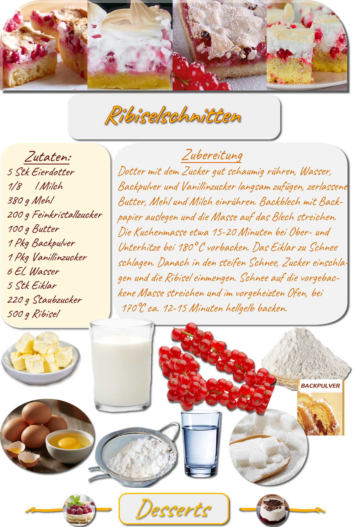 Ribiselschnitten