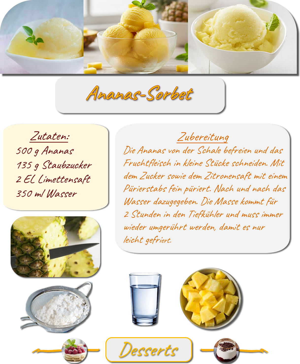 Ananassorbet