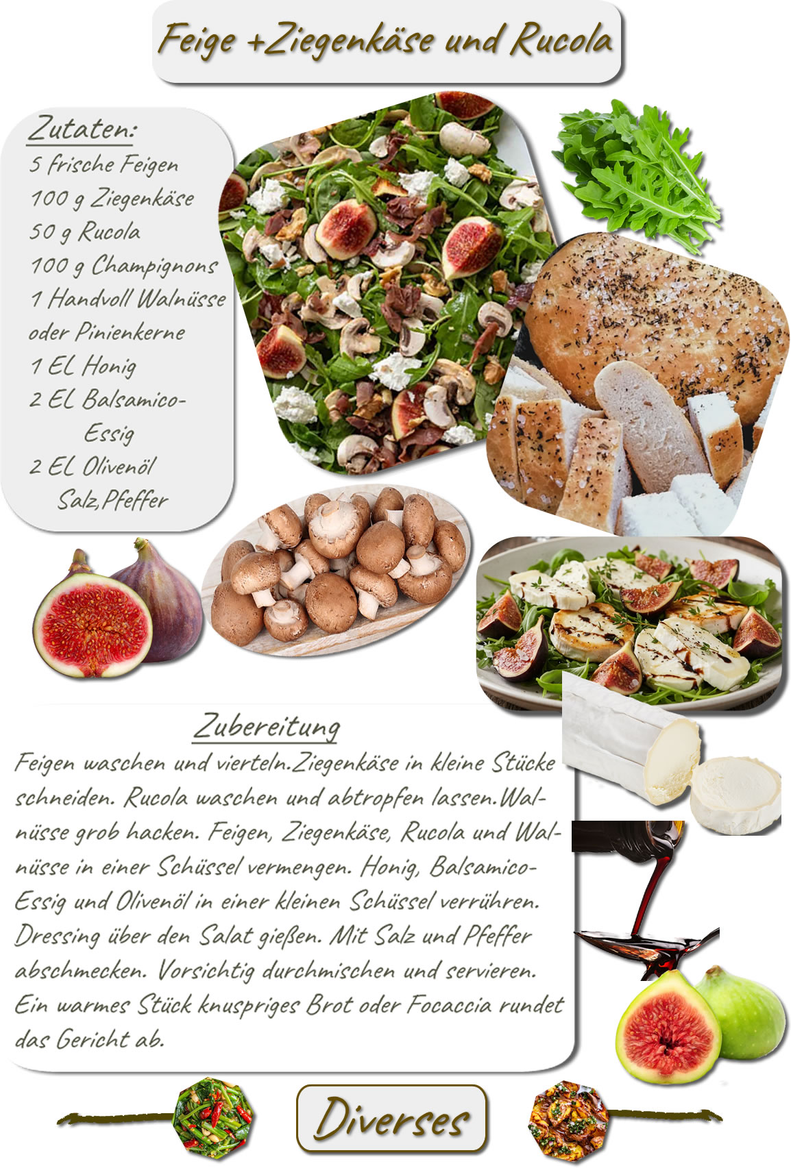 Feigen-Ziegenkäse-Rucola