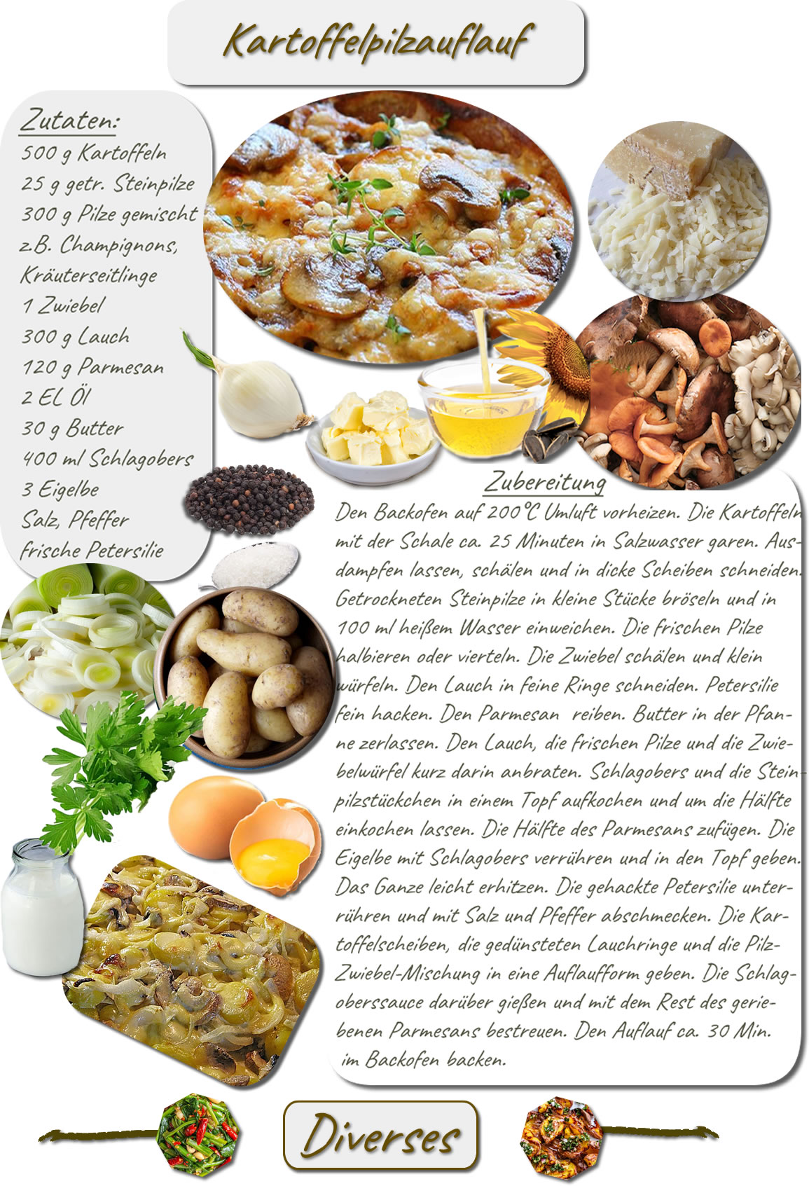 Kartoffelpilzauflauf