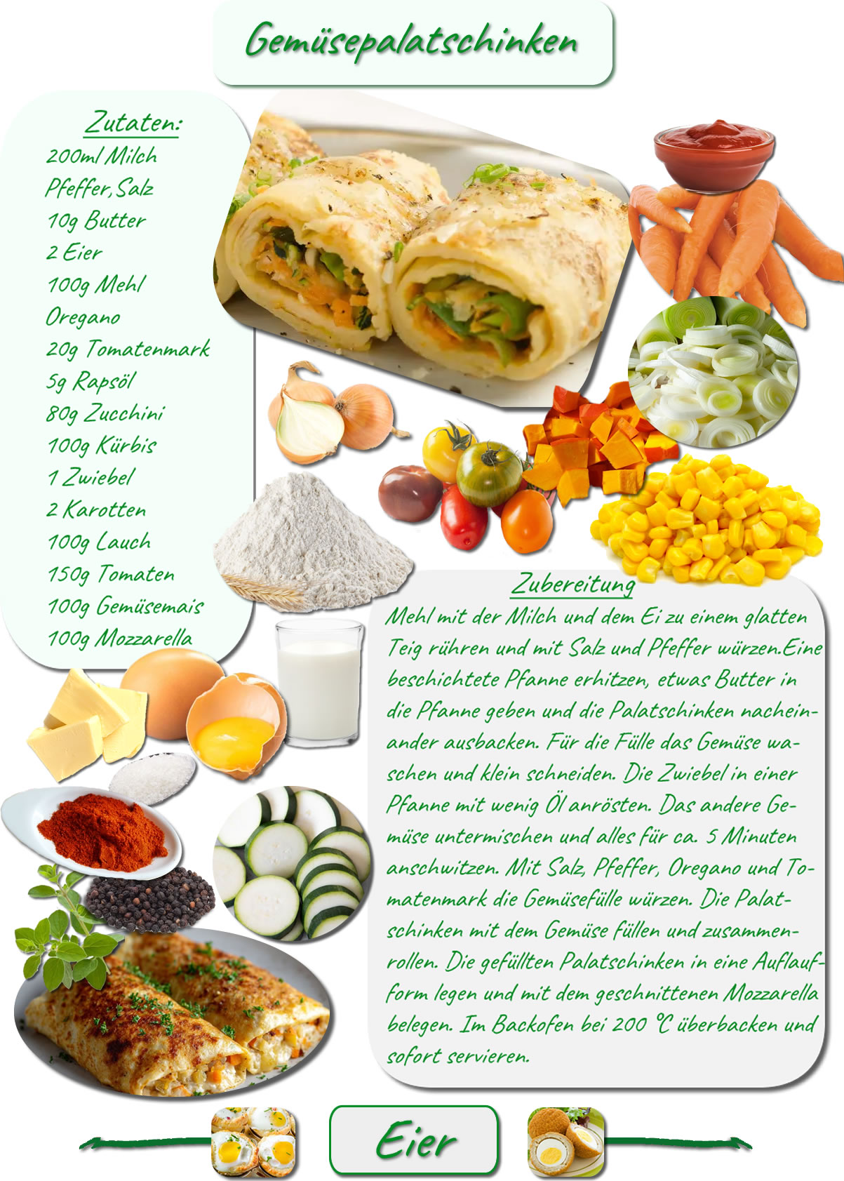 Gemüsepalatschinken