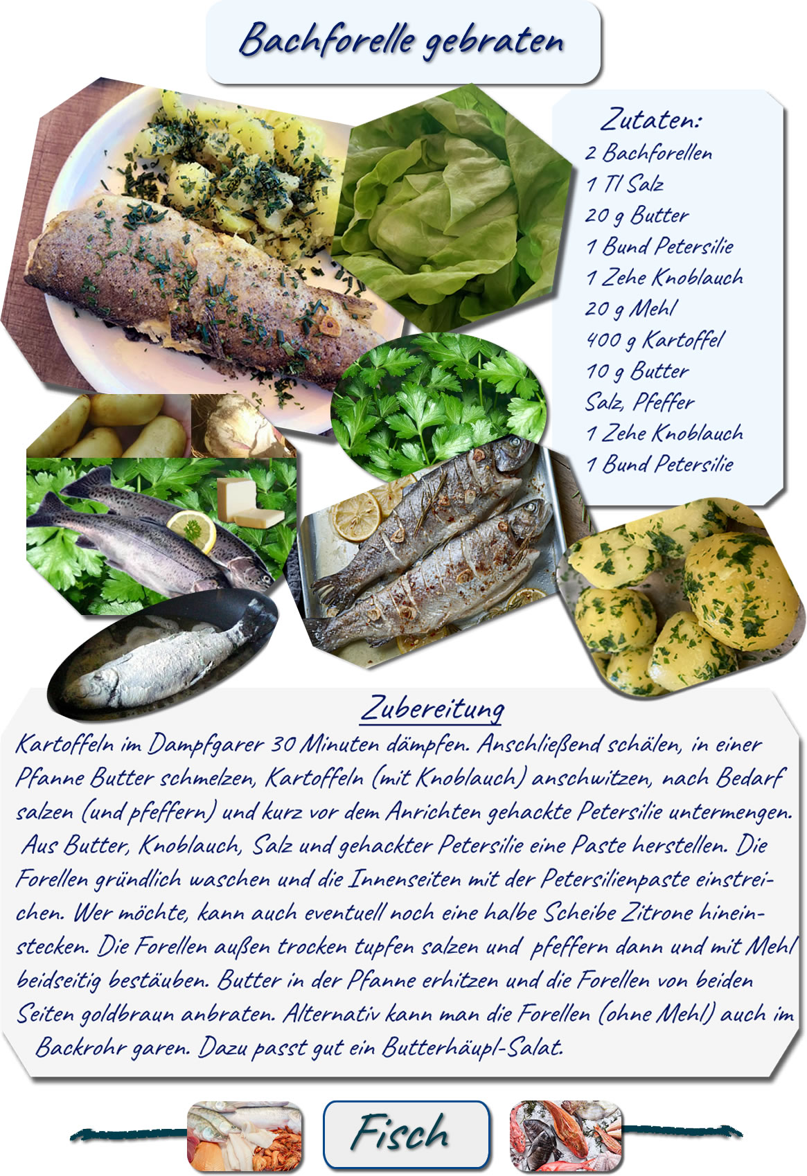 Bachforelle gebraten