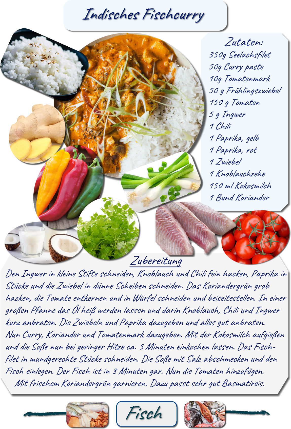 Indisches Fischcurry