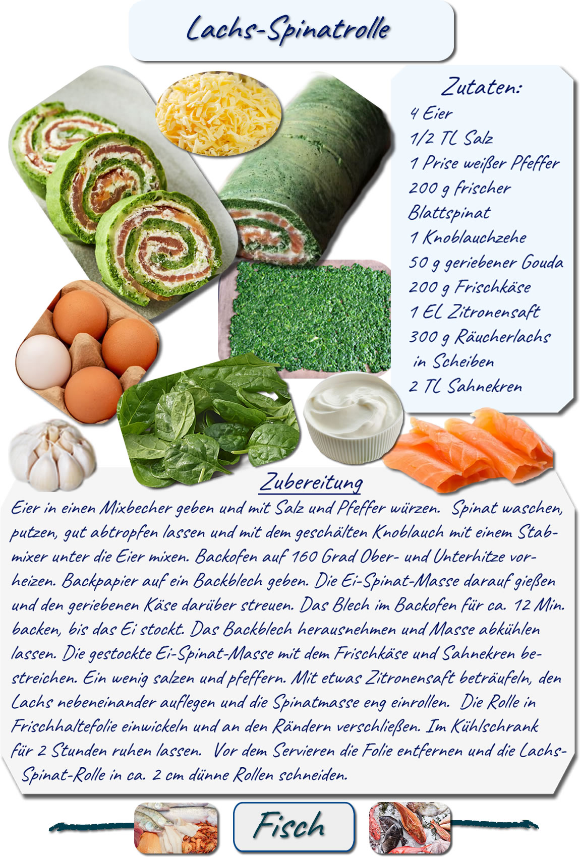 Lachs-Spinatrolle