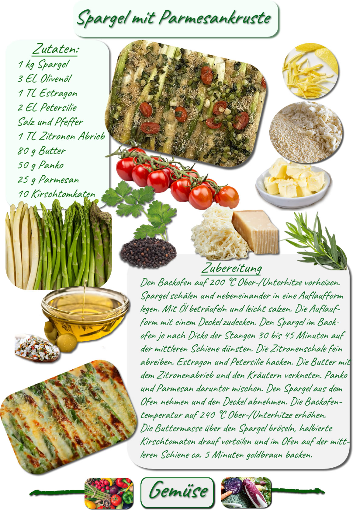 Spargel mit Parmesankruste