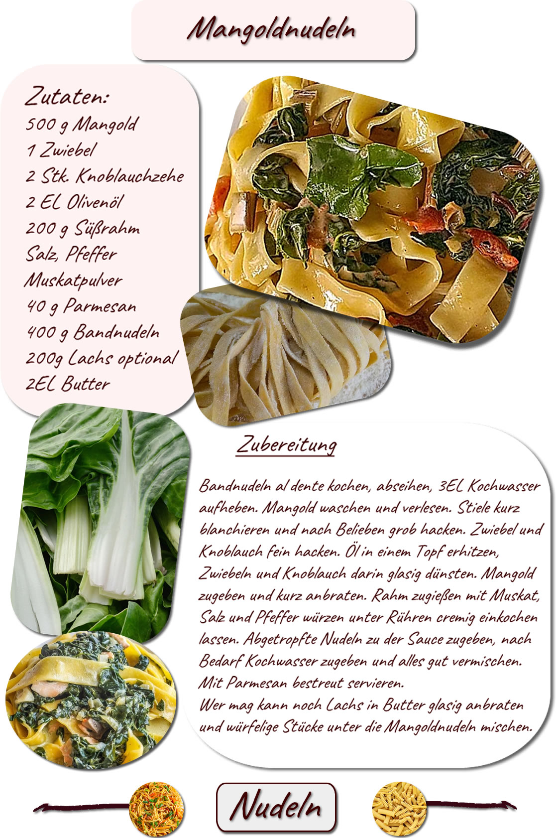 Mangoldnudeln