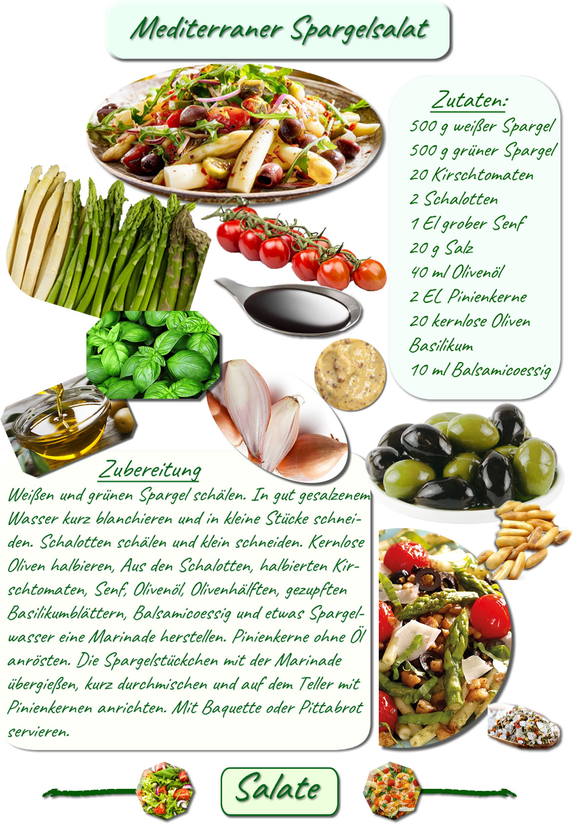 Mediterraner Spargelsalat