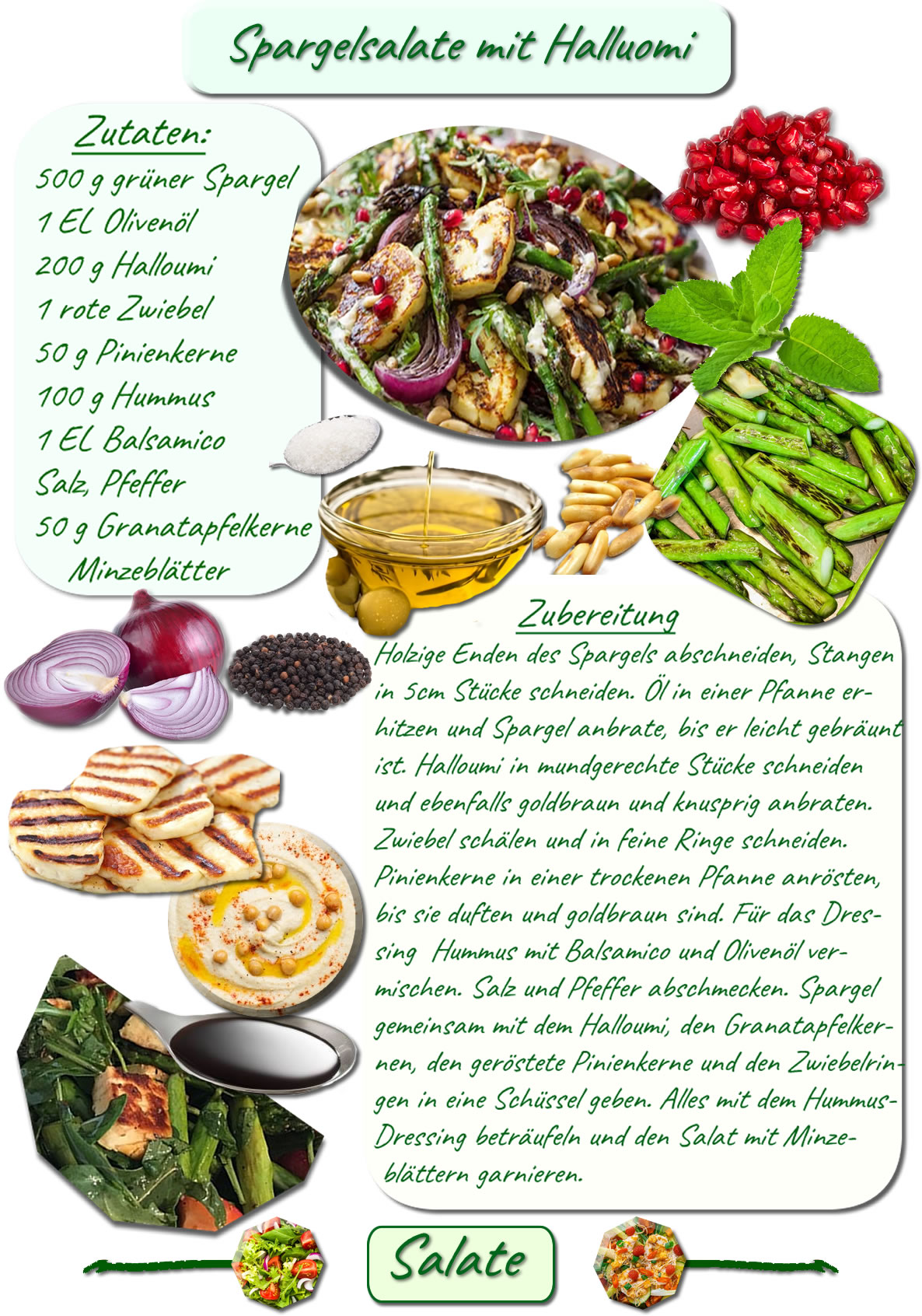 Spargelsalat mit Halloumi