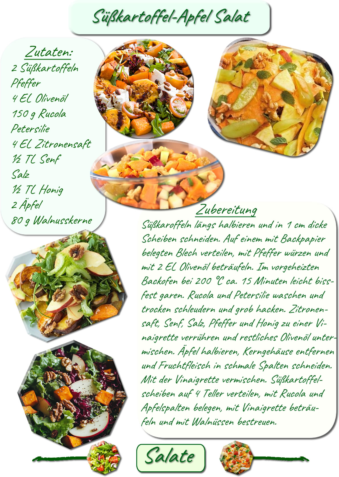 Süßkartoffel-Apfelsalat