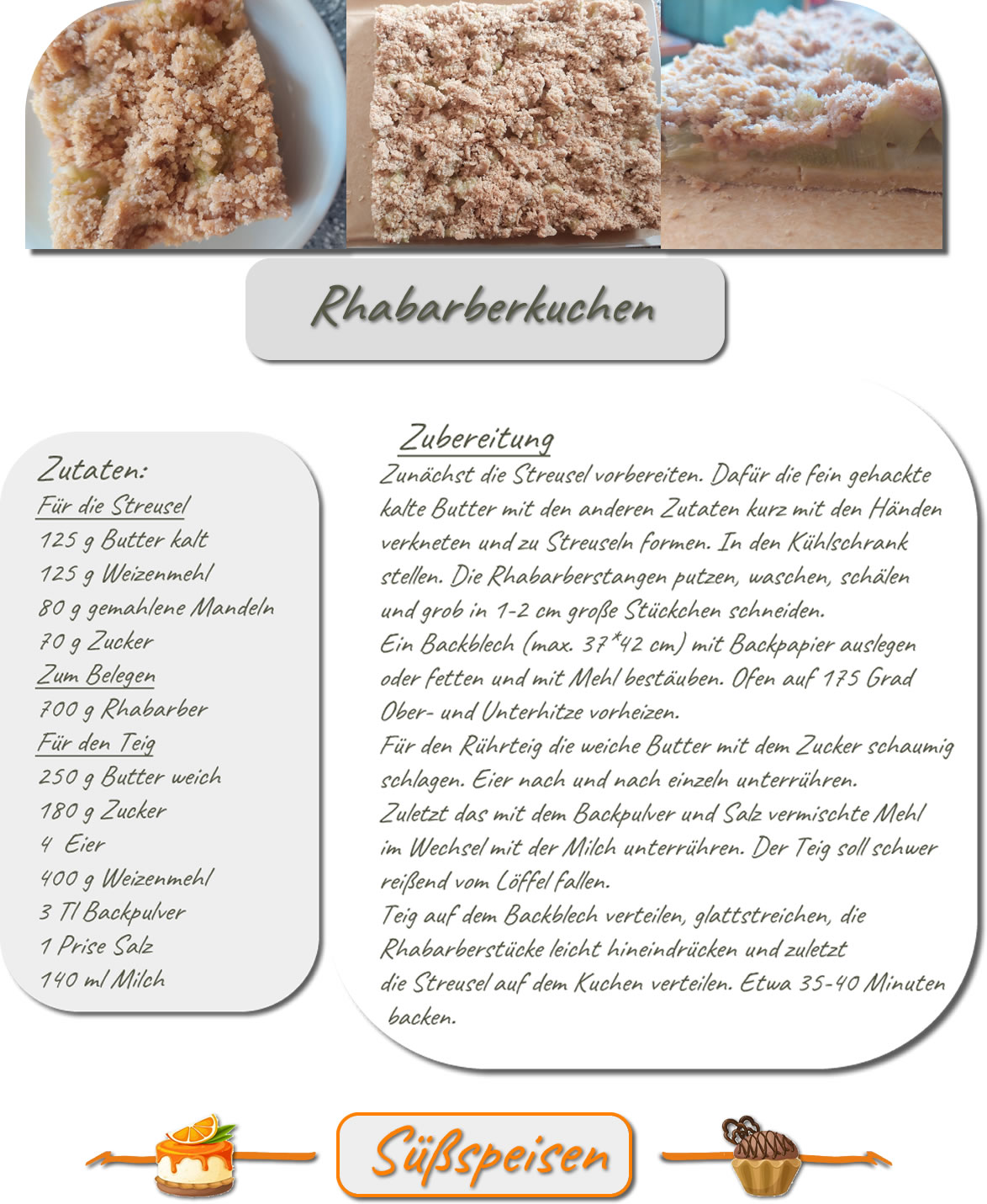 Rhabarberkuchen