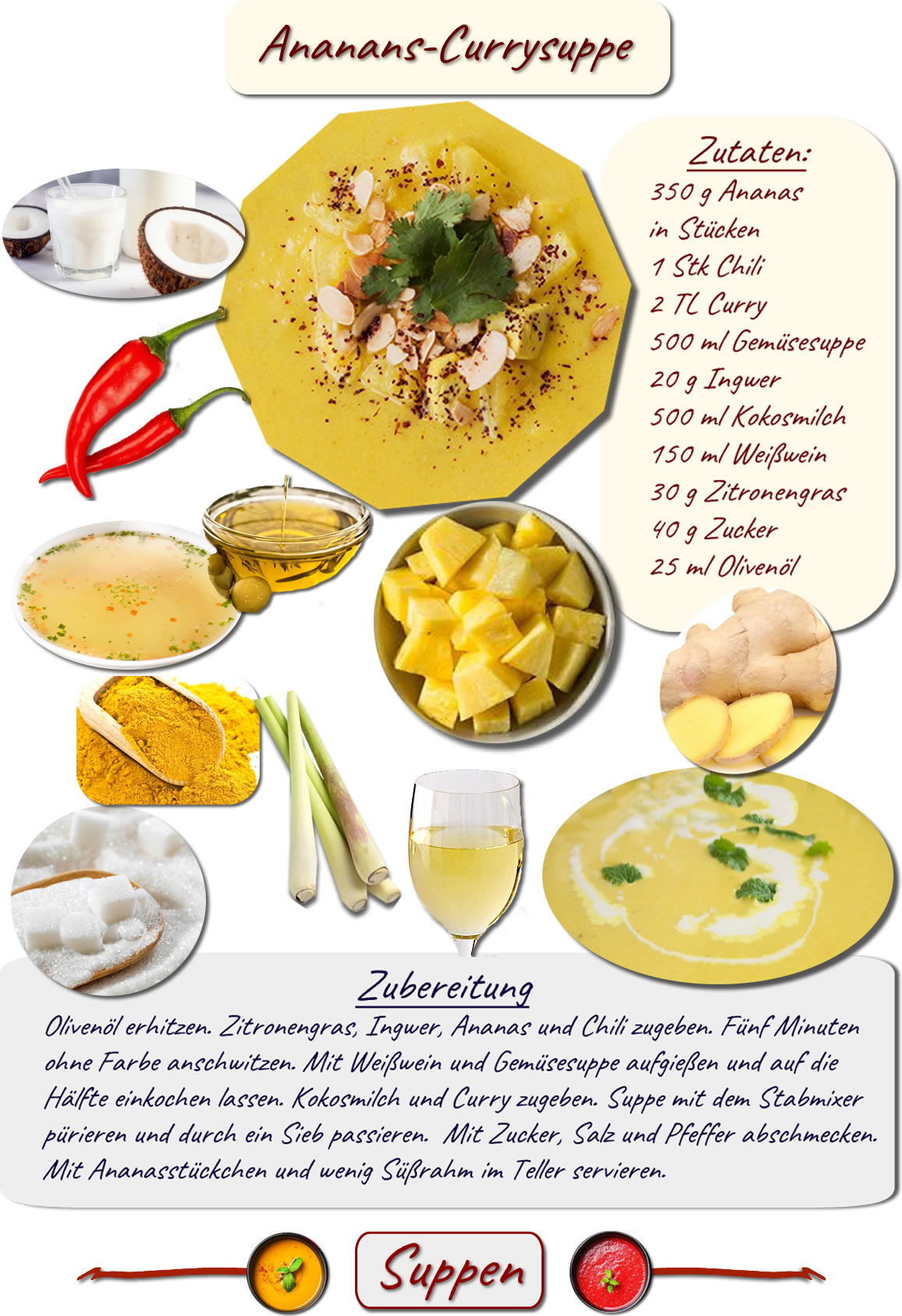 Ananascurrysuppe