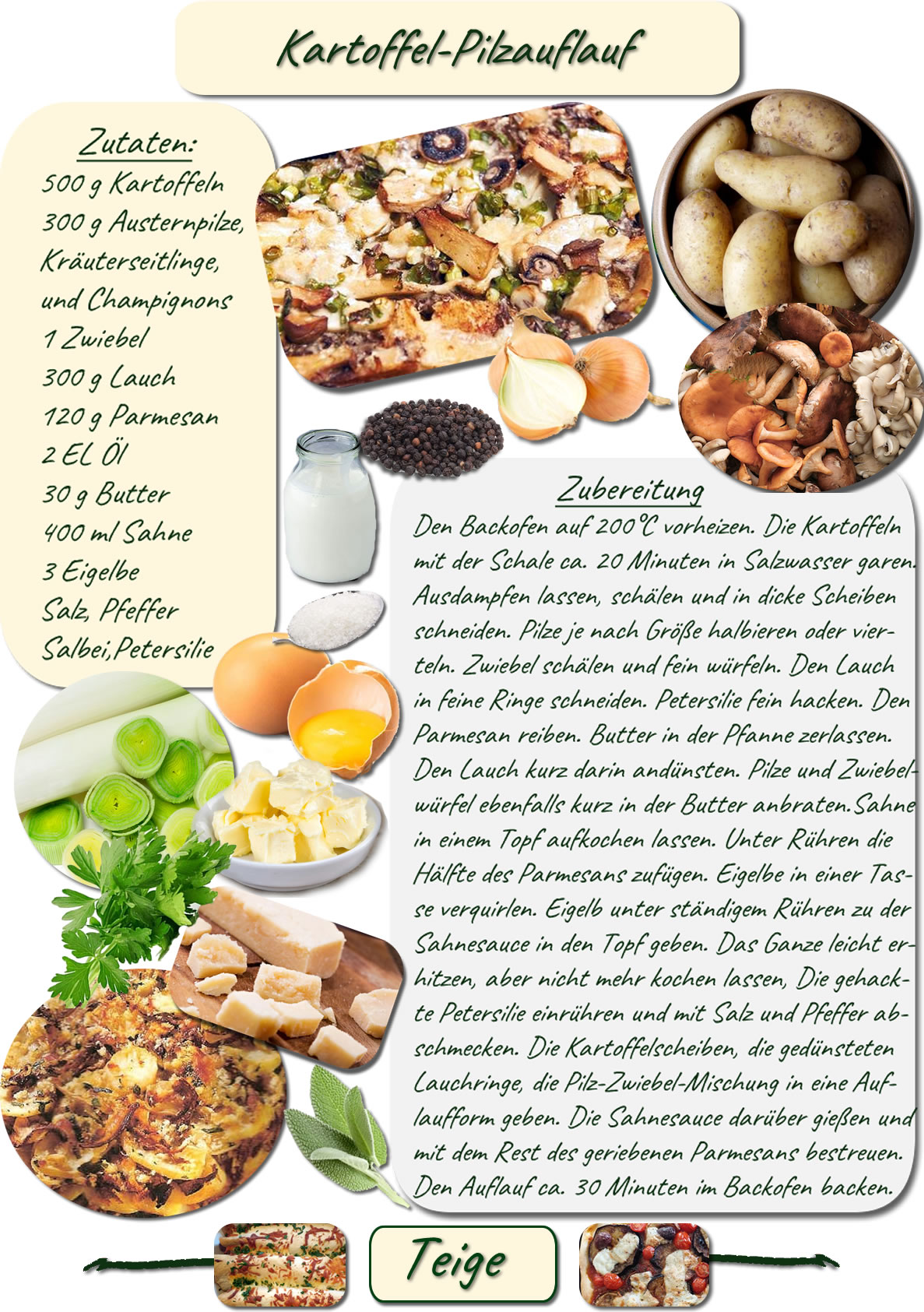 Kartoffelpilzauflauf