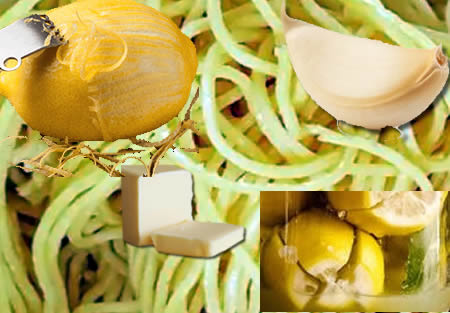 Zutaten Zitronennudeln