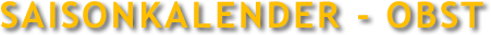 Saisonkalender